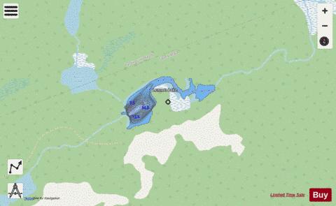 Lennon Lake depth contour Map - i-Boating App - Streets