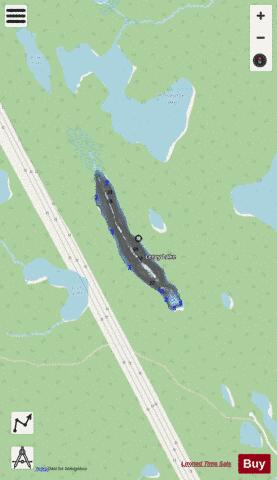 Leroy Lake depth contour Map - i-Boating App - Streets