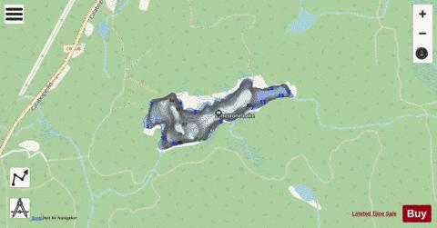 Limestone Lake depth contour Map - i-Boating App - Streets
