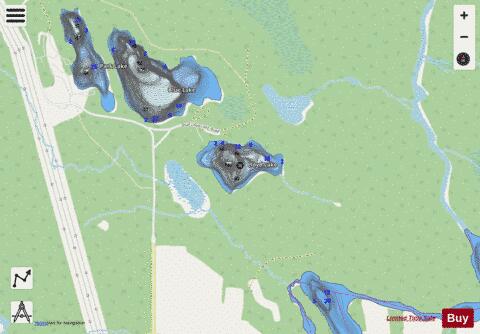Lloyd Lake depth contour Map - i-Boating App - Streets