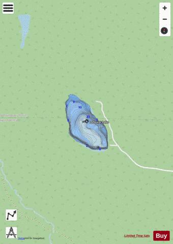 Lofquist Lake depth contour Map - i-Boating App - Streets