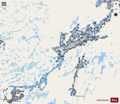 Lower Manitou Lake depth contour Map - i-Boating App - Streets