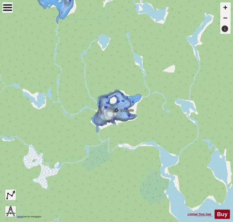 Lynn Lake depth contour Map - i-Boating App - Streets