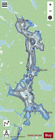 Maskinonge Lake depth contour Map - i-Boating App - Streets