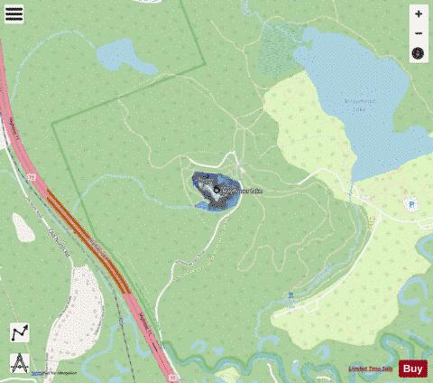 Mayflower Lake depth contour Map - i-Boating App - Streets