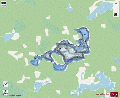 Mclander Lake depth contour Map - i-Boating App - Streets