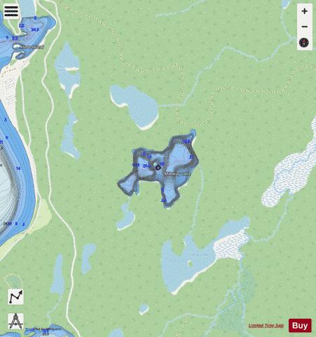 Midway Lake depth contour Map - i-Boating App - Streets