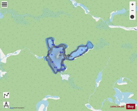 Moyle Lake depth contour Map - i-Boating App - Streets