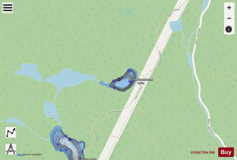 North Moonbeam Lake depth contour Map - i-Boating App - Streets