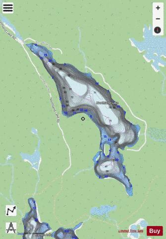 Northland Lake depth contour Map - i-Boating App - Streets