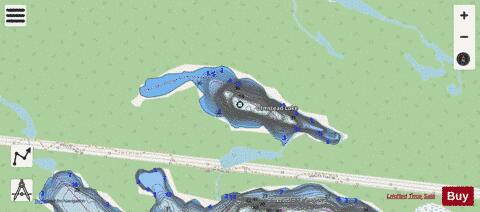 Olmstead Lake depth contour Map - i-Boating App - Streets