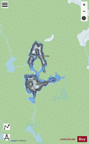 Oxbend Lake / Sandox Lake depth contour Map - i-Boating App - Streets