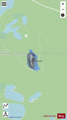Pallet Lake depth contour Map - i-Boating App - Streets