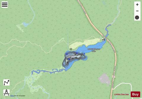 Rabbit Blanket Lake depth contour Map - i-Boating App - Streets