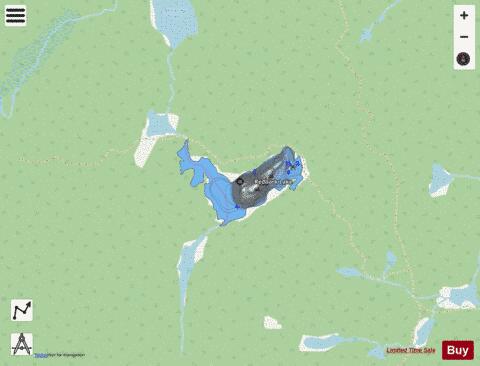 Redbark Lake depth contour Map - i-Boating App - Streets