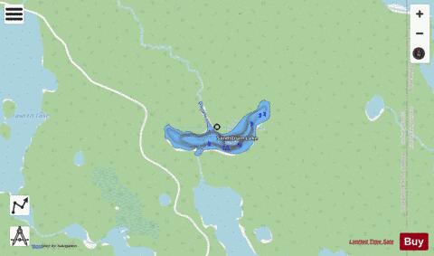 Sandstrum Lake depth contour Map - i-Boating App - Streets