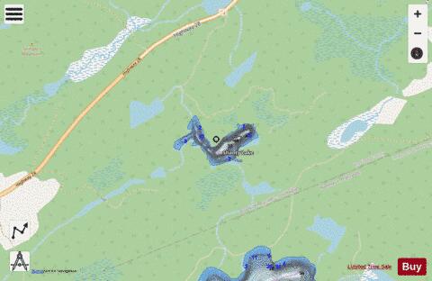 Shanty Lake depth contour Map - i-Boating App - Streets