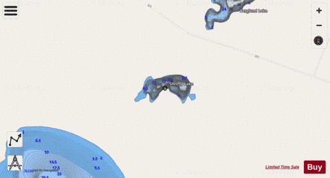 Shrimp Lake depth contour Map - i-Boating App - Streets