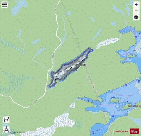 Sleeper Green Lake depth contour Map - i-Boating App - Streets