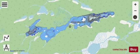 South Quinn Lake depth contour Map - i-Boating App - Streets