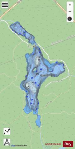Spectacle Lakes depth contour Map - i-Boating App - Streets