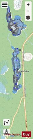 Susanne Lake depth contour Map - i-Boating App - Streets