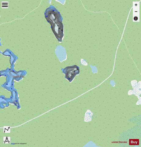 Suzuki Lake Beulah depth contour Map - i-Boating App - Streets