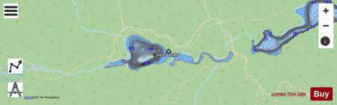 Sward Lake depth contour Map - i-Boating App - Streets