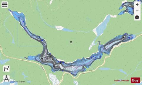 Timber Lake depth contour Map - i-Boating App - Streets