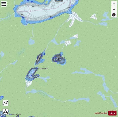 Toor Lake depth contour Map - i-Boating App - Streets