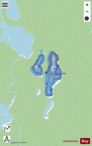 Tremble Lake depth contour Map - i-Boating App - Streets