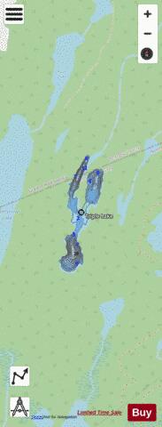 Triple Lake depth contour Map - i-Boating App - Streets