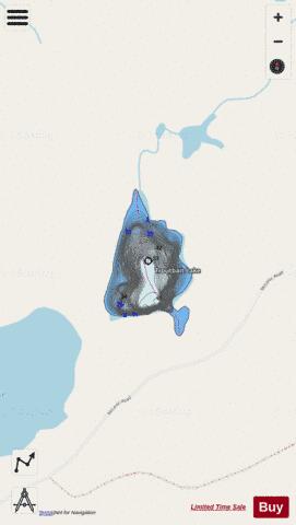 Troutbait Lake depth contour Map - i-Boating App - Streets