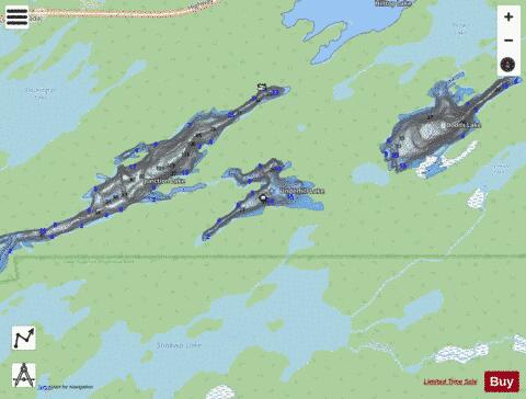 Underhill Lake depth contour Map - i-Boating App - Streets