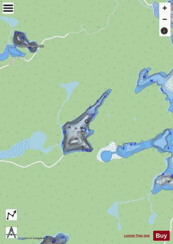 V Lake Mayo Twp depth contour Map - i-Boating App - Streets