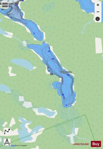 Wallace Lake depth contour Map - i-Boating App - Streets
