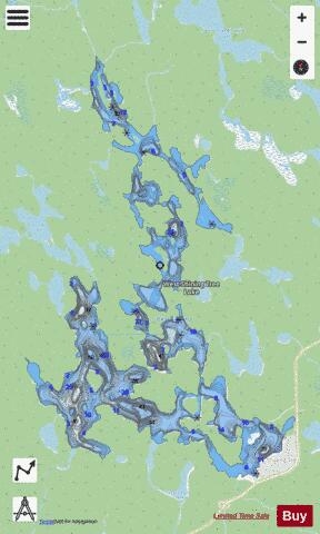 West Shining Tree Lake depth contour Map - i-Boating App - Streets