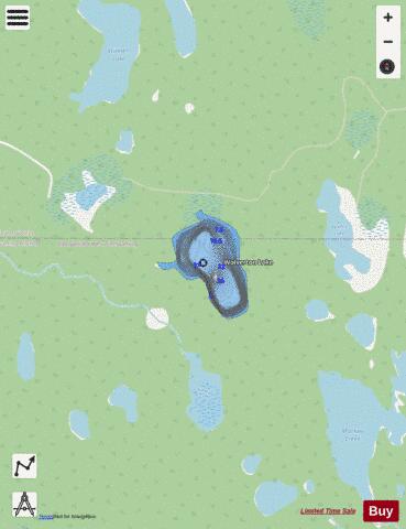 Wolverton Lake depth contour Map - i-Boating App - Streets