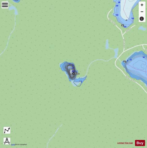 Yuill Lake depth contour Map - i-Boating App - Streets
