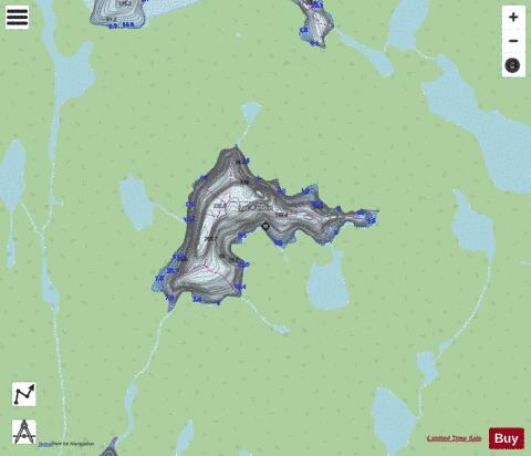 Lac Randin depth contour Map - i-Boating App - Streets