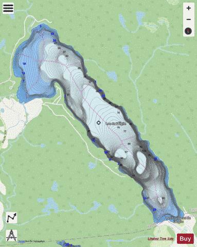 Argile Lac De L depth contour Map - i-Boating App - Streets