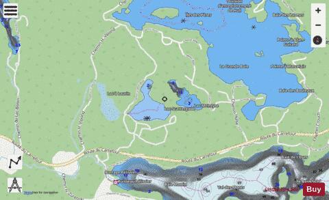 Avon Lac depth contour Map - i-Boating App - Streets