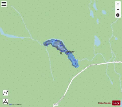 Babine Lac depth contour Map - i-Boating App - Streets