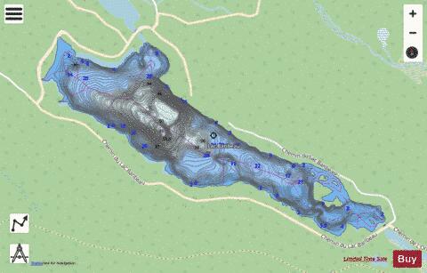 Baribeau Lac depth contour Map - i-Boating App - Streets