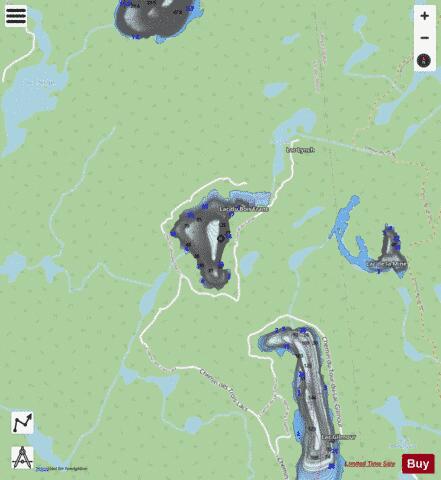 Bois Franc Lac Du B/ Lac hardwood depth contour Map - i-Boating App - Streets