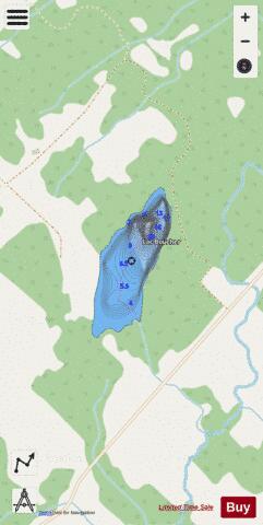 Boucher Lac depth contour Map - i-Boating App - Streets