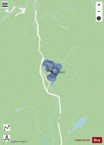 CHAREST LAC depth contour Map - i-Boating App - Streets