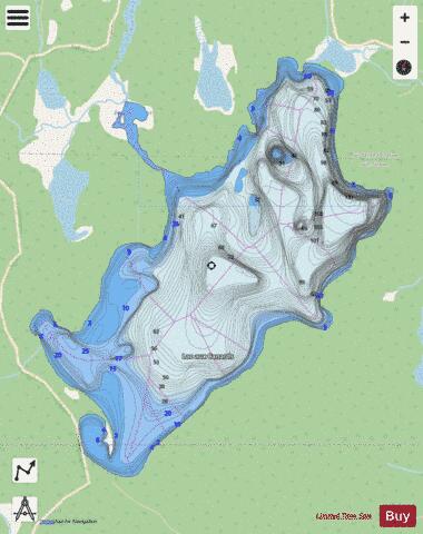 Lac Aux Canards depth contour Map - i-Boating App - Streets