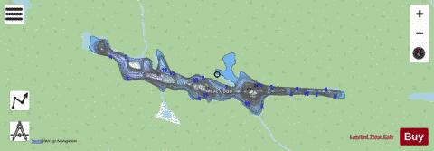 Cobb Lac depth contour Map - i-Boating App - Streets