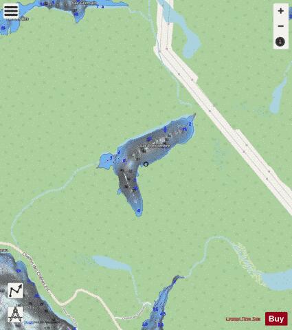 Concombre Lac depth contour Map - i-Boating App - Streets